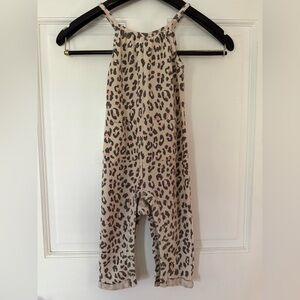 Chic Animal Print Kids Romper